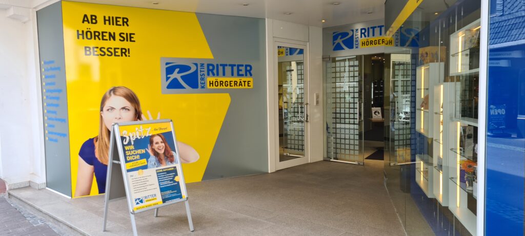Außenansicht des Ritter Hörgeräte Fachgeschäfts in Kirn