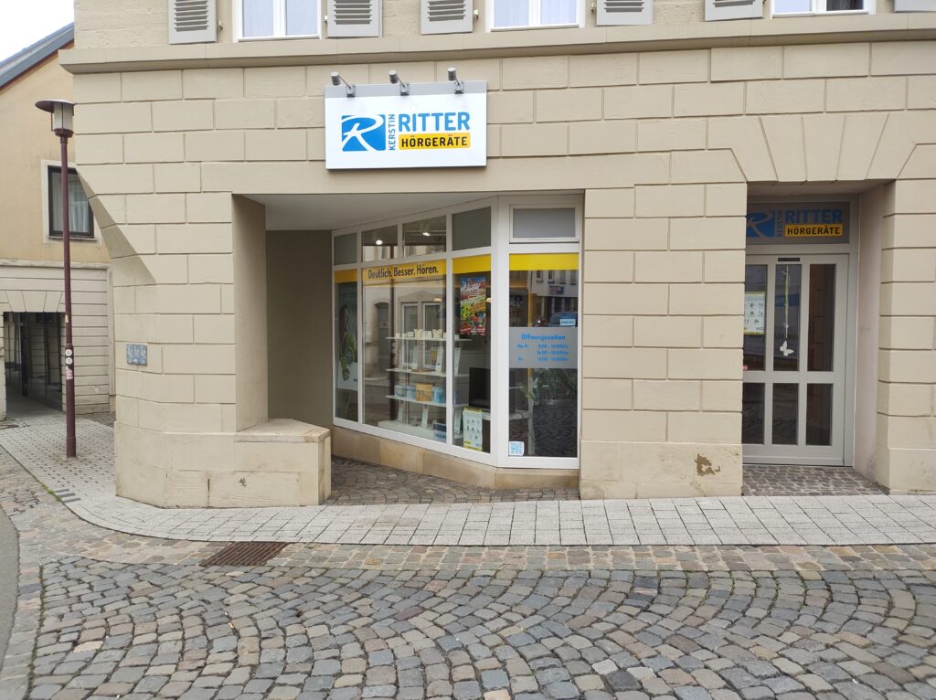 Außenansicht des Ritter Hörgeräte Fachgeschäfts in Lauterecken