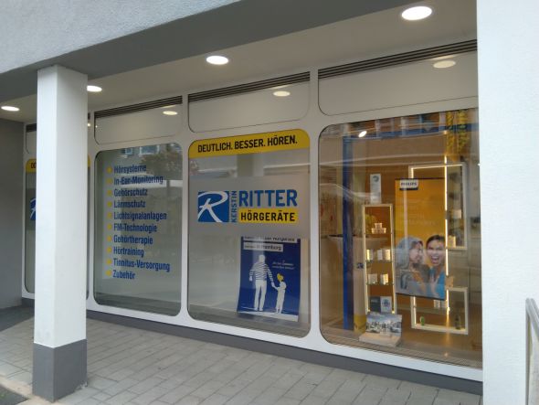 Außenansicht Ritter Hörgeräte Fachgeschäft in Homburg